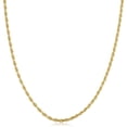 thumbnail image 1 of KoolJewelry 14k Yellow Gold Rope Chain Necklace for Men and Women (2.7 mm, 24 inch), 1 of 7