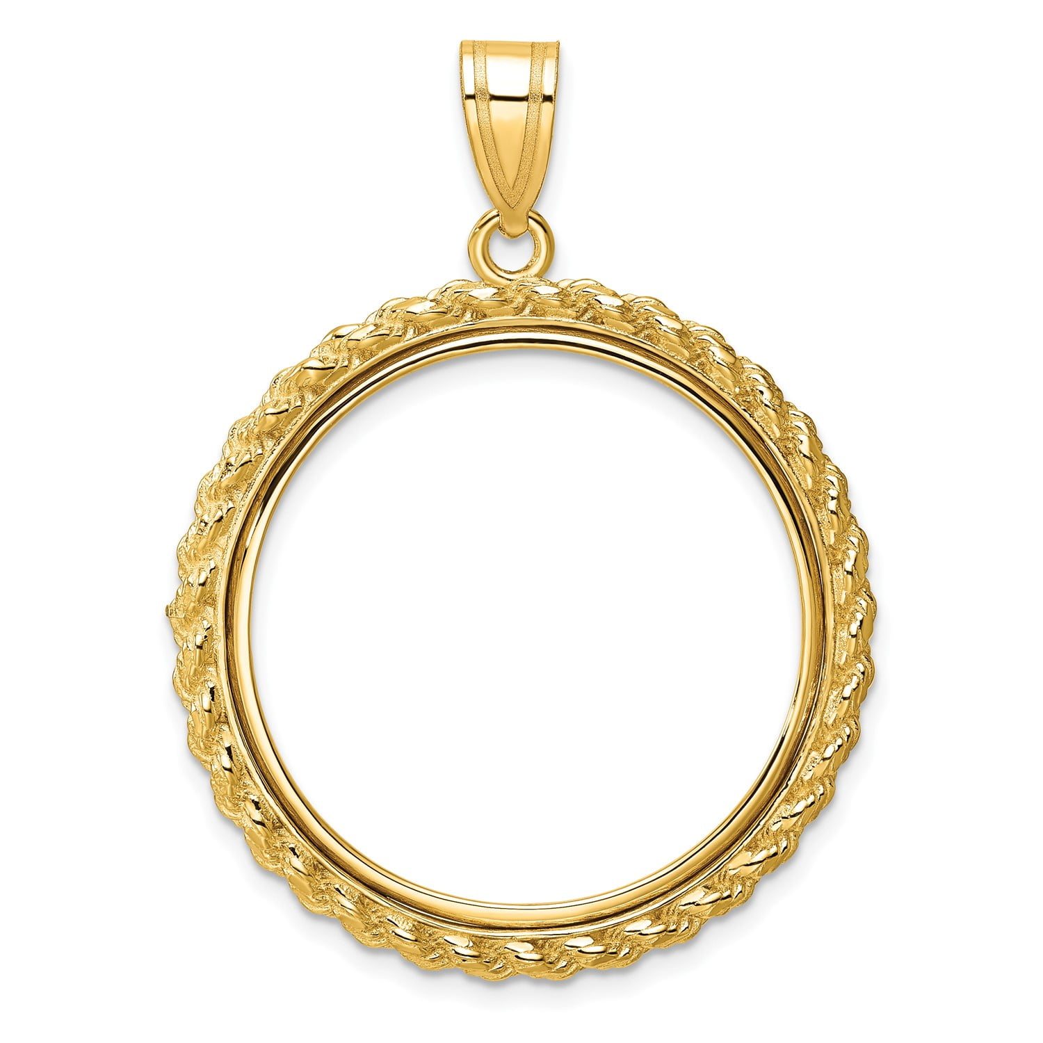 Gold coin necklace mounts sale