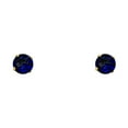 thumbnail image 1 of 14k Yellow Gold Round 4mm Screw Stud September Birthday Earrings Stud Earring for Women, 1 of 2