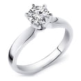 thumbnail image 1 of 14k Yellow Gold Round Cut Diamond Solitaire Ring 1.00 cttw. (I-J Color, I Clarity) Ize 9, 1 of 1