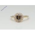 thumbnail image 1 of 14k Yellow Gold Round Diamond Halo Engagement Ring (2.19 Ct,Natural Fancy Brown Color,SI3 Clarity) AIG, 1 of 5