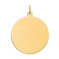 thumbnail image 1 of 14k Yellow Gold Round Disc Charm, 1 of 3