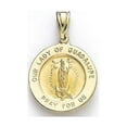thumbnail image 1 of 14k Yellow Gold Round Guadalupe Medallion Pendant - 2.5 Grams, 1 of 2