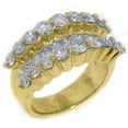 thumbnail image 1 of 14k Yellow Gold Round & Princess Diamond Ring Wedding Band 3.48 Carats, 1 of 1