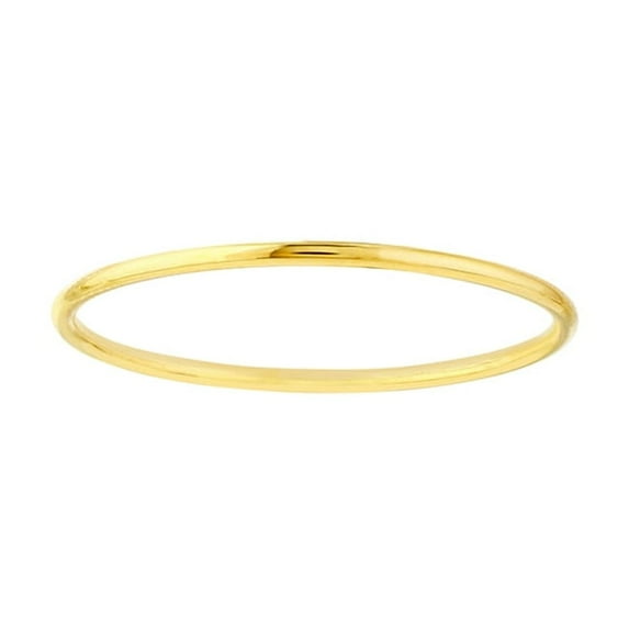 14k Yellow Gold Round Wire Stackable Ring Size 7 Stackable Ring for Women