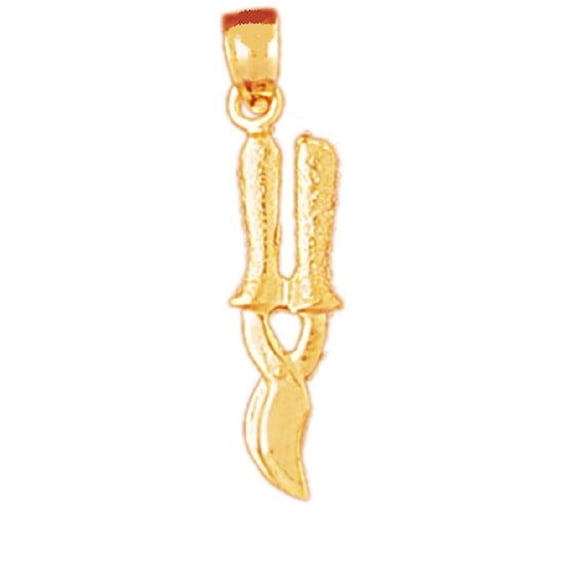 14k Yellow Gold SNIPPING Tool 3D Pendant/Charm, Made in USA