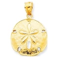 thumbnail image 1 of 14k Yellow Gold Sand Dollar Pendant, 1 of 4