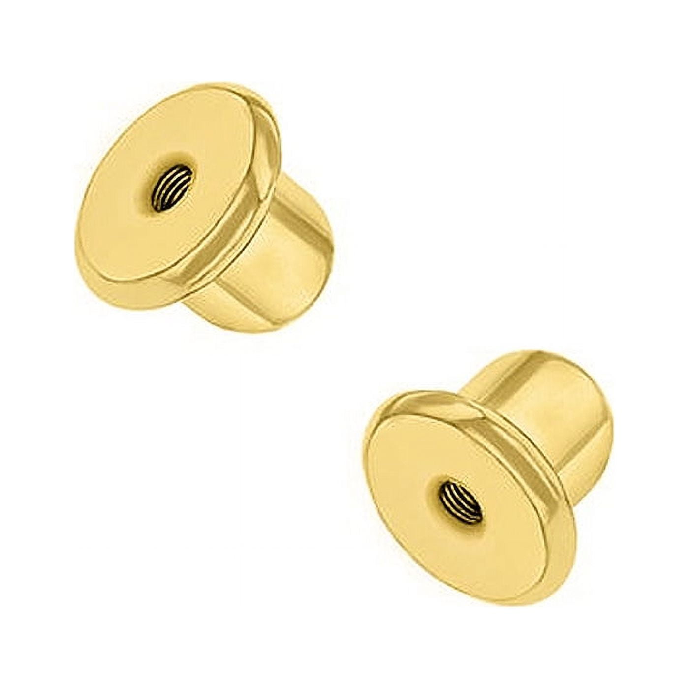 Replacement Pair (2) 14K Yellow Gold Earring Screw Backs Fits in Season Jewelry