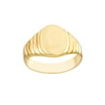 thumbnail image 1 of 14k Yellow Gold Signet Oval Engravable Pattern Ring Size 6 Ring for Women, 1 of 2