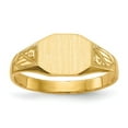 thumbnail image 1 of 14k Yellow Gold Signet Ring - 1.8 Grams - Size 6, 1 of 2