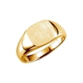 thumbnail image 1 of 14k Yellow Gold Signet Ring 9mm Size 6 Ring for Women - 4.1 Grams, 1 of 2