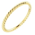 thumbnail image 1 of 14k Yellow Gold Size 6 Polished Skinny Rope Band Ring - 1.2 Grams, 1 of 2