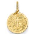 thumbnail image 1 of 14k Yellow Gold Small Baptism Charm, 1 of 3