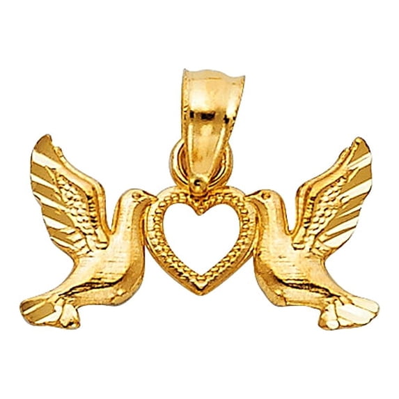14k Yellow Gold Small/Mini Religious Charm Pendant (10mm x 15mm)