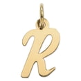 thumbnail image 1 of 14k Yellow Gold Small Script Initial R Charm, 1 of 4