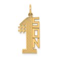 thumbnail image 1 of 14k Yellow Gold Solid #1 Son Charm Pendant, 1 of 7