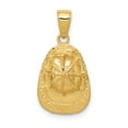 thumbnail image 1 of 14k Yellow Gold Solid 3D Firefighter Hat Charm Pendant, 1 of 2