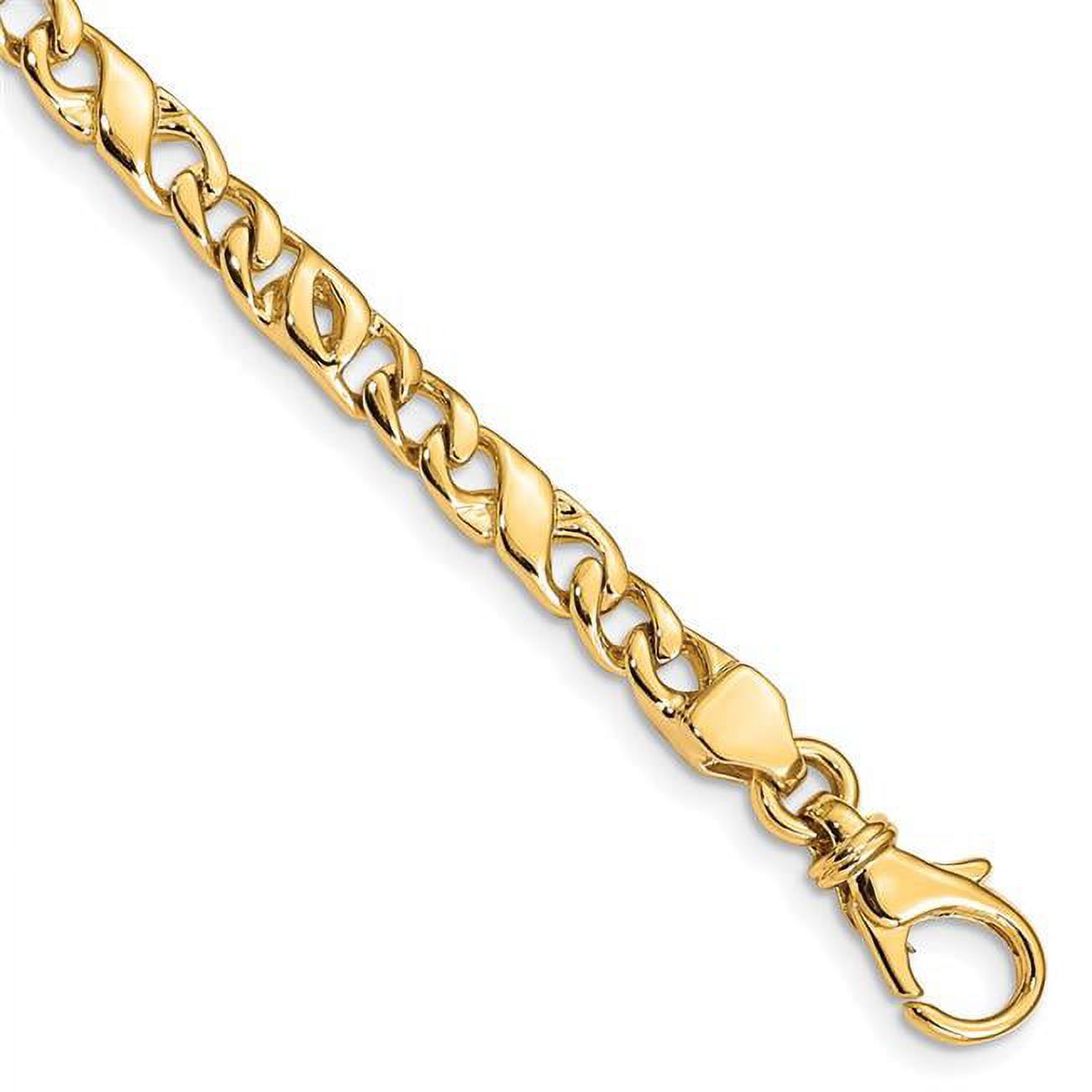 14k Yellow Gold Solid 5.00mm Fancy Link Chain - image 1 of 2