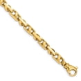thumbnail image 1 of 14k Yellow Gold Solid 5.25mm Fancy Link Chain, 1 of 3