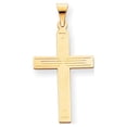 thumbnail image 1 of 14k Yellow Gold Solid Cross Pendant, 1 of 3