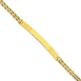 thumbnail image 1 of 14k Yellow Gold Solid Two Strand Rope ID Bracelet 7 Inch Lobster Claw Measures 5mm Wide - Identification Bracelet for Wo, 1 of 2