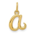 thumbnail image 1 of 14k Yellow Gold Solid Initial Charm Pendant, 1 of 1