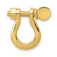 thumbnail image 1 of 14k Yellow Gold Solid Large Shackle Link Charm Pendant, 1 of 2