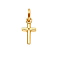 thumbnail image 1 of 14k Yellow Gold Solid Latin Religious Faith Cross 8x20mm Necklace Pendant Necklace for Women, 1 of 2