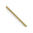 thumbnail image 1 of 14k Yellow Gold Solid Lobster Claw Closure 1.0mm Round Sparkle Cut Wheat Chain Necklace 30 Inch - Chain Necklace for Wom, 1 of 2