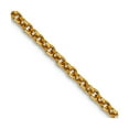 thumbnail image 1 of 14k Yellow Gold Solid Polished 1.6mm Cable Chain Necklace 16 Inch Lobster Claw Chain Necklace for Women and Men, 1 of 2