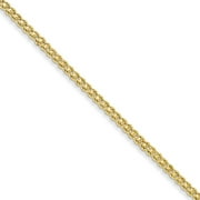 JEWELRYWEB 14k Yellow Gold Solid Polished 1.75mm Double Strand Rope Bracelet 8 Inch Lobster Claw Jewelry for Women