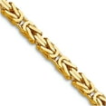 thumbnail image 1 of 14k Yellow Gold Solid Polished 2.5mm Byzantine Chain Necklace 18 Inch Lobster Claw Chain Necklace for Women and Men, 1 of 2