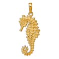 thumbnail image 1 of 14k Yellow Gold Solid Polished 3-D Seahorse Pendant Necklace 35.9x15.1mm Pendant for Women, 1 of 2