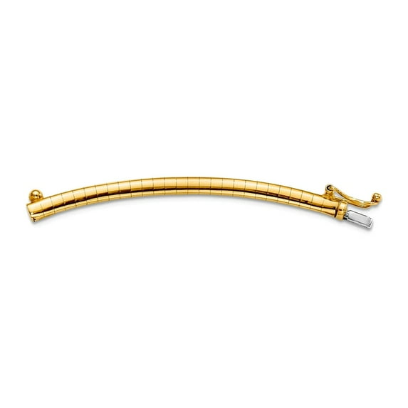 14k Yellow Gold Solid Polished 3mm Omega Extender for Necklace Omega Clasp Pendant Necklace