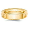 thumbnail image 1 of 14k Yellow Gold Solid Polished Half Round 5mm Milgrain Half-Round Size 6 Wedding Band Ring Wedding Band for Women and Me, 1 of 2