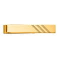 thumbnail image 1 of 14k Yellow Gold Solid Polished Tie Bar 50x8mm Wide Tie Clip for Men - 5.4 Grams, 1 of 2