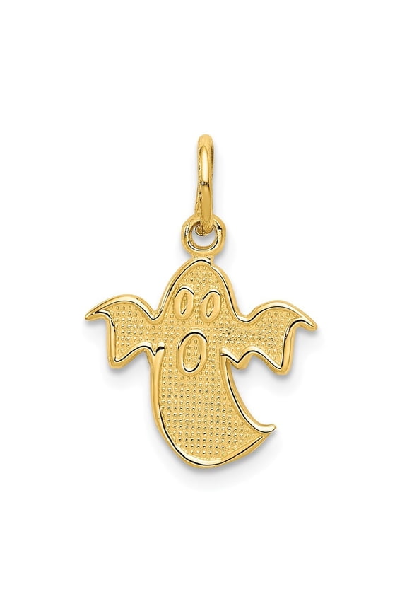 14k Yellow Gold Ghost Charm - .6 Grams - Measures 20x12mm Wide