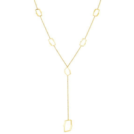 14k Yellow Gold Sparkle-Cut/ Textured Necklace With Pear Shaped Lobster Clasp 18 Inch Pendant Necklace for Women