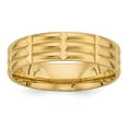thumbnail image 1 of 14k Yellow Gold Standard Comfort Fit Fancy Band, 1 of 4
