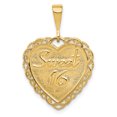 thumbnail image 1 of 14k Yellow Gold Sweet 16 Charm Pendant, 1 of 7
