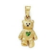 thumbnail image 1 of 14k Yellow Gold Teddy Bear August Pendant 15/16 Inch long, 1 of 2