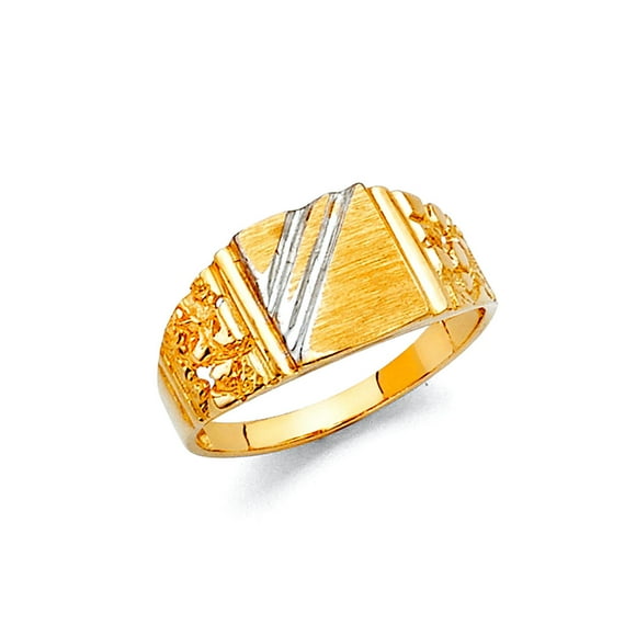 14k Yellow Gold Cubic Zirconia Ring Size 3 Ring - 2.3 Grams