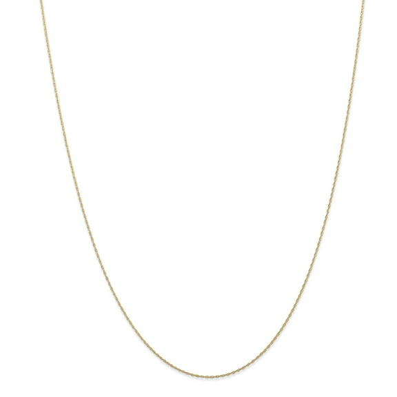 14k Yellow Gold Thin 16in 0.50mm Carded Cable Rope Necklace Chain
