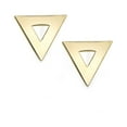 thumbnail image 1 of 14k Yellow Gold Triangle Shape Stud Earrings, 1 of 1