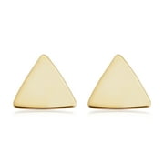Au Naturale 14k Yellow Gold Triangle Stud Earrings - Minimalist Jewelry for Women | Made In Italy