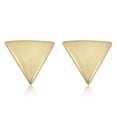 thumbnail image 1 of KoolJewelry 14k Yellow Gold Triangle Stud Earrings, 1 of 5