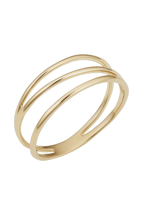 Au Naturale 14k Yellow Gold Triple Band Ring