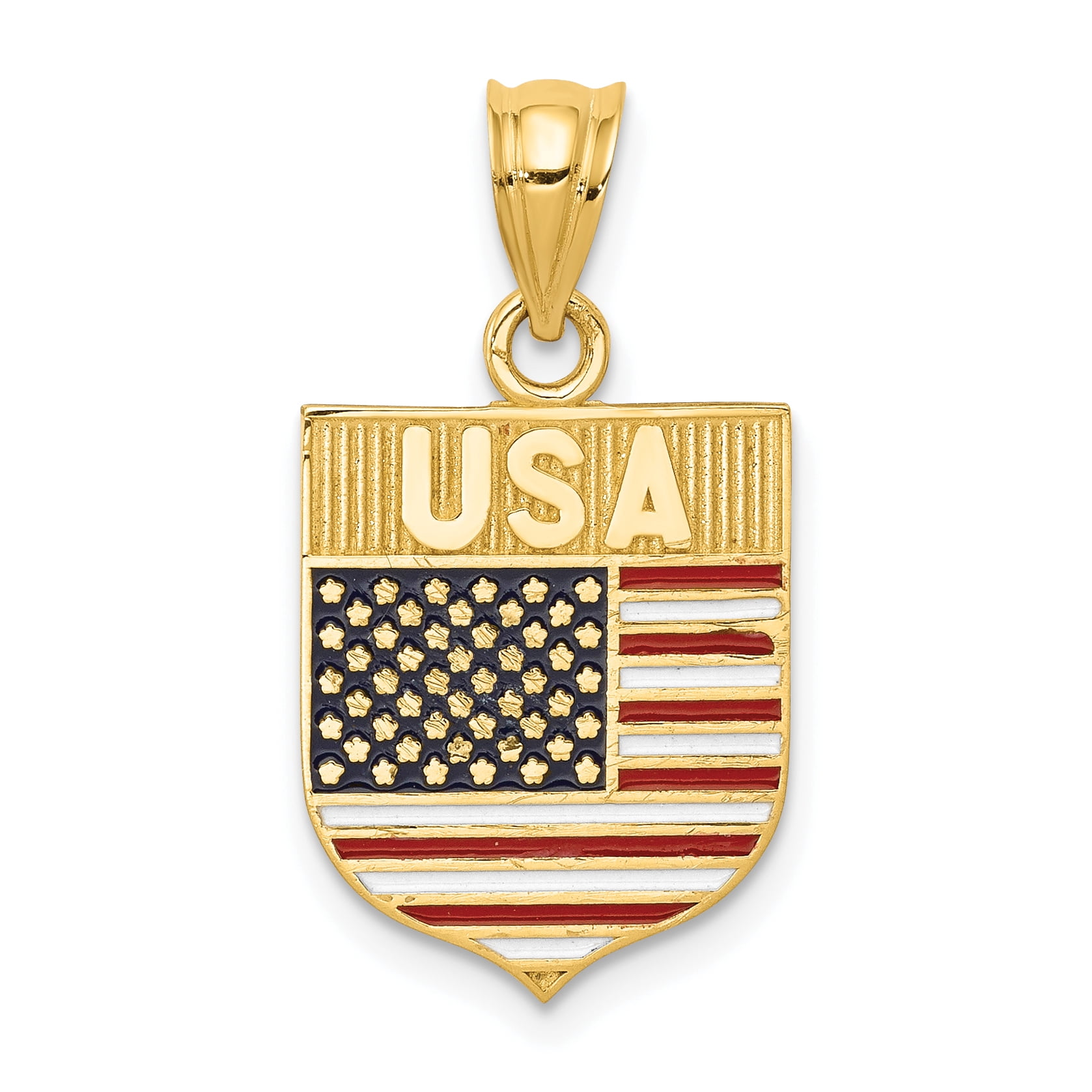 14K Yellow Gold Eagle Pendant - Height : 17 mm Width : 21 mm | Property Room