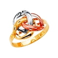 thumbnail image 1 of 14k Yellow Gold White Gold and Rose Gold 3 Infinity Ring Size 7 Ring for Women - 1.7 Grams, 1 of 2