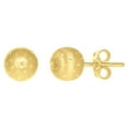 thumbnail image 1 of 14k Yellow Gold Womens 10mm Ball Stud Earrings Jewelry Gift for Women, 1 of 2